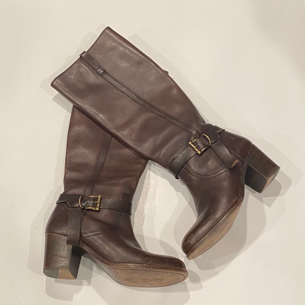 Vintage Frye tall leather boots
